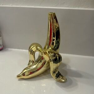 Jonathan Adler Golden Banana Bud Vase
